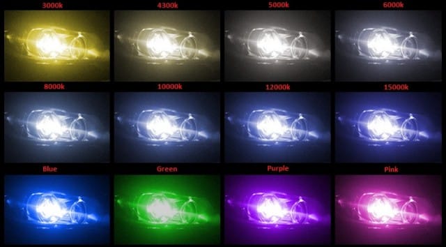 headlight color temperature comparison