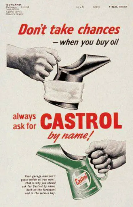 castrol synthetic engine oil advertisement