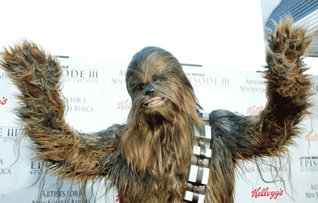 chewbacca hands up