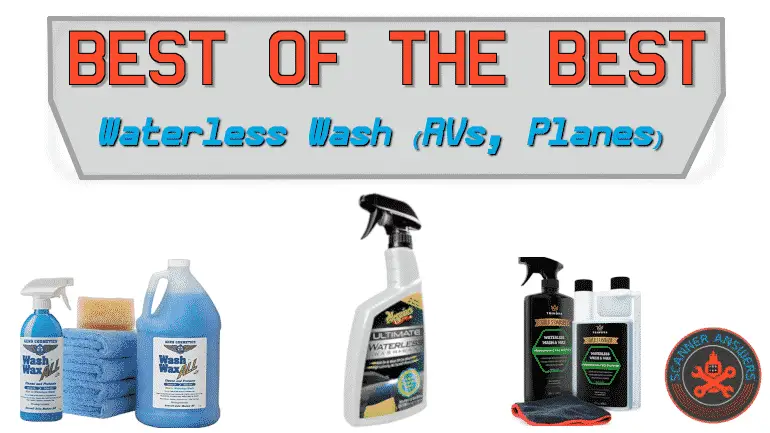 What are the best spray solutions for a waterless wash on a