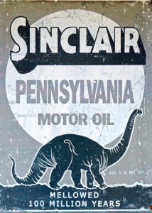 Sinclair motor oil sign