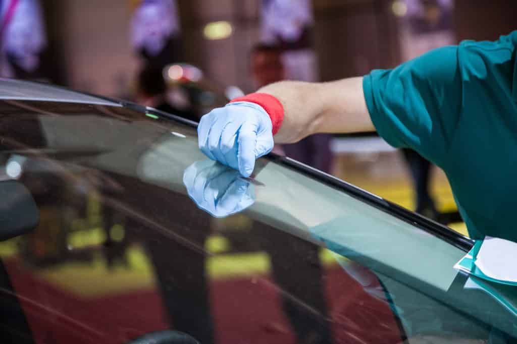 Remove scratches from windshield