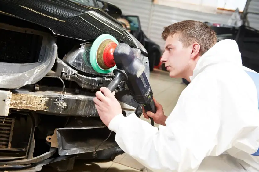 professional buffing headlight