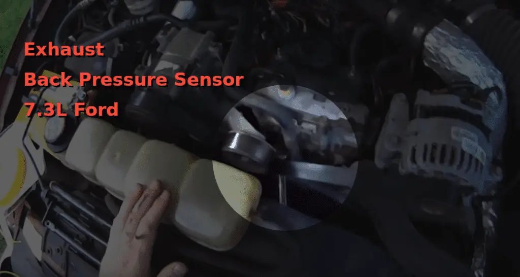 Exhaust Back Pressure Sensor 7.3L location