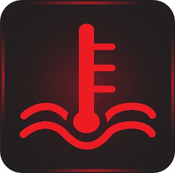 vw red coolant light