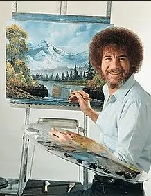 bob ross painting tree