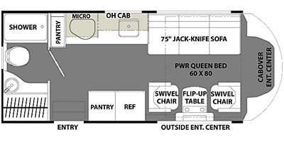 Coachmen Orion P24RB Floorplan