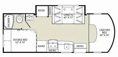 FLEETWOOD JAMBOREE 24D floorplan