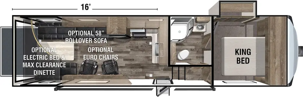 Forest River XLR Boost 28RZR16 Floorplan