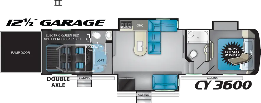 Heartland Cyclone 3600 Floorplan