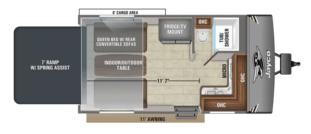 Jayco Octane Super Lite 161 Plattegrond