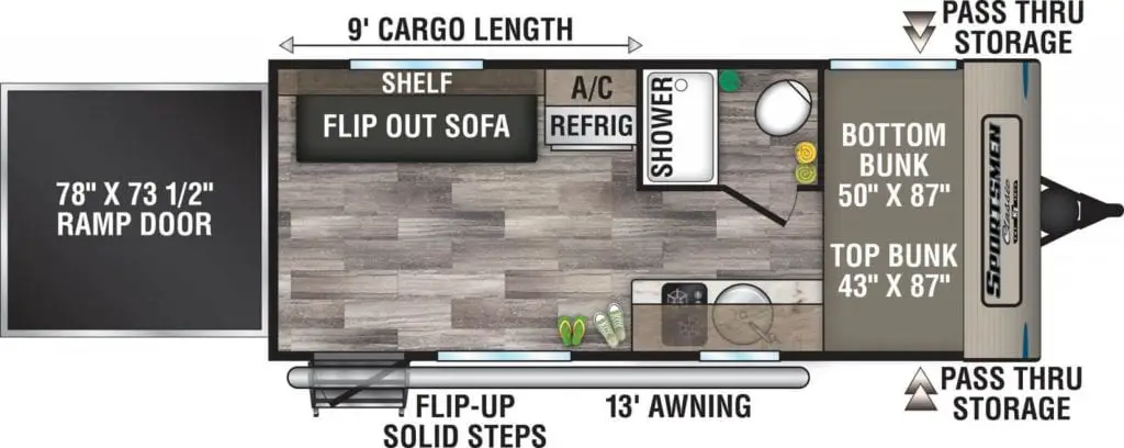 Sportsmen Classic 180TH Floorplan