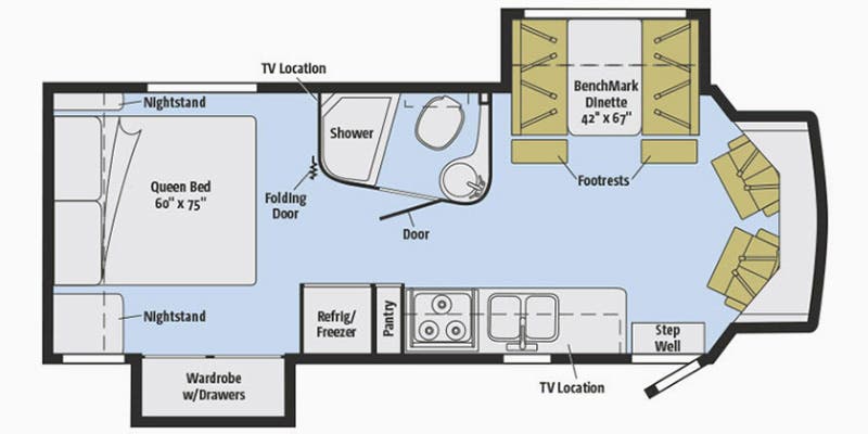 Winnebago Cambria 27K Floorplan