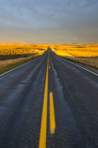 solid and dashed yellow passing lane