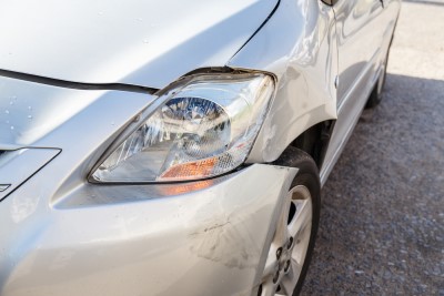 damaged front fender