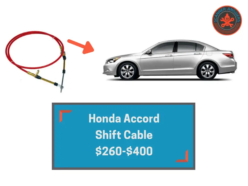 honda accord shift cable cost