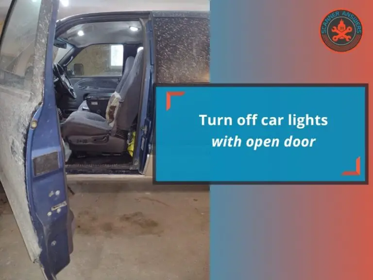 how to turn off car lights when door is open