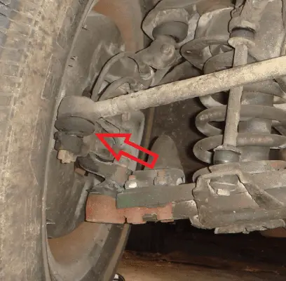 worn tie rod boot